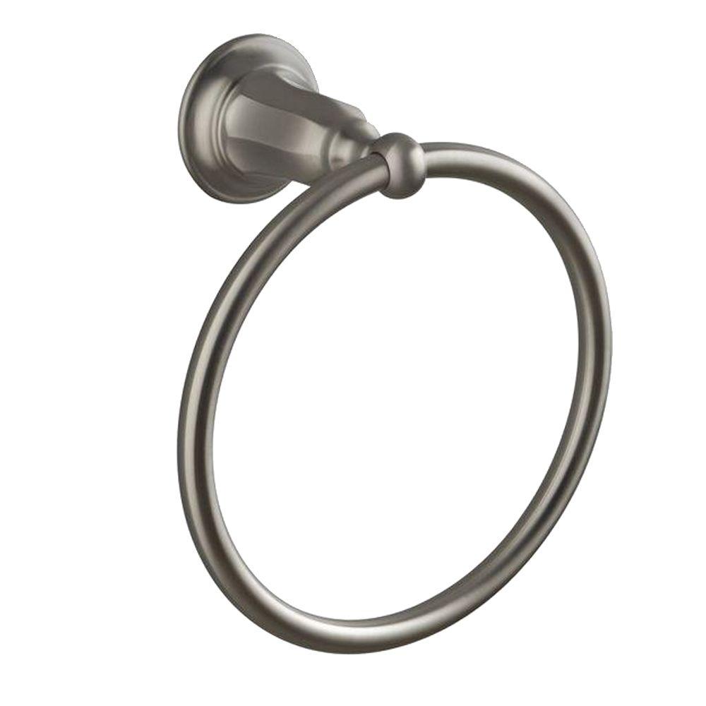 KOHLER Kelston Towel Ring in Vibrant Brushed NickelK13507BN The