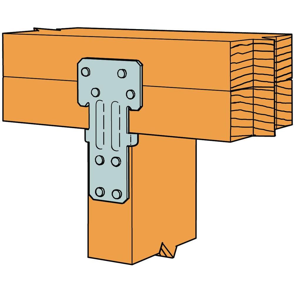 Galvanized Reversible 20-GA Stud-Plate Tie 100 SIMPSON STRONG TIE RSP 4-1//2 in