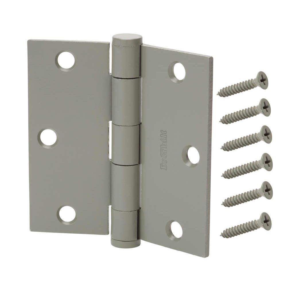 Everbilt 31/2 in. x 3.5 in. Prime Coated Commercial Grade Door Hinge