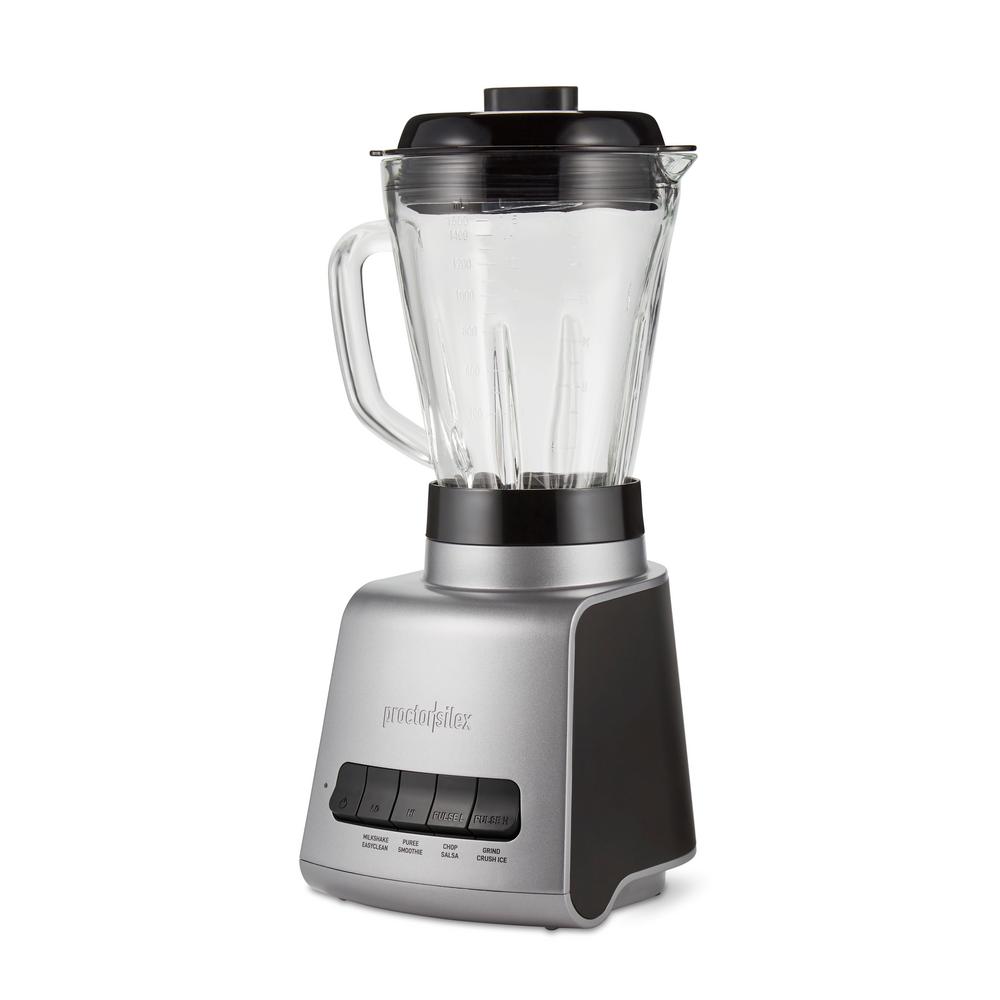 Proctor Silex 52 oz. 4Speed Silver Countertop Blender53560 The Home