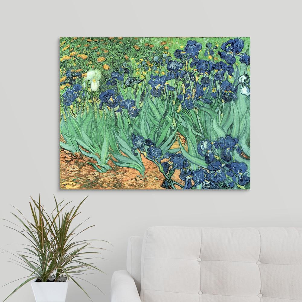 Greatbigcanvas Irises 1889 By Vincent Van Gogh Canvas Wall Art