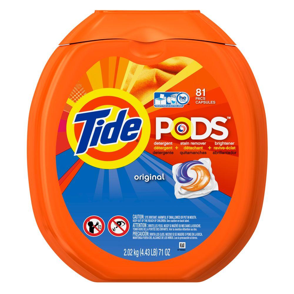 Tide Pods Original Scent Laundry Detergent (81Count)003700093045