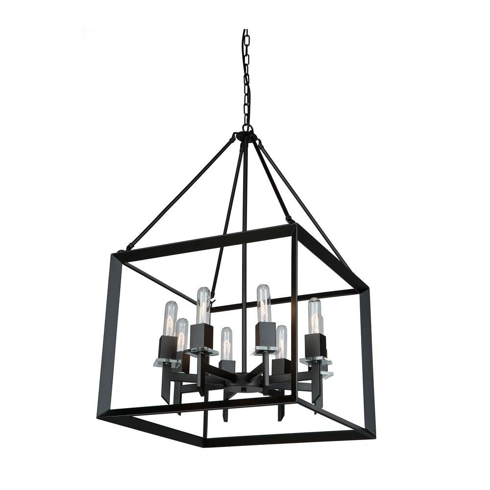 ARTCRAFT Vineyard Monte 8-Light Black Chandelier - AC10069 - Cooking The Vineyard collection features a simple and soph sku AC10069