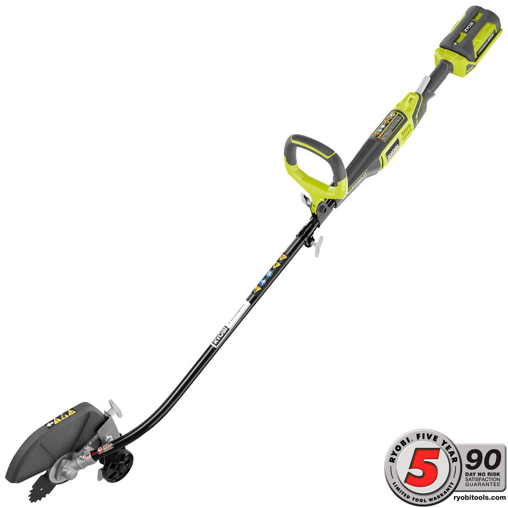 Ryobi 40-Volt X Lithium-Ion Cordless Attachment Capable 8 in. Straight ...