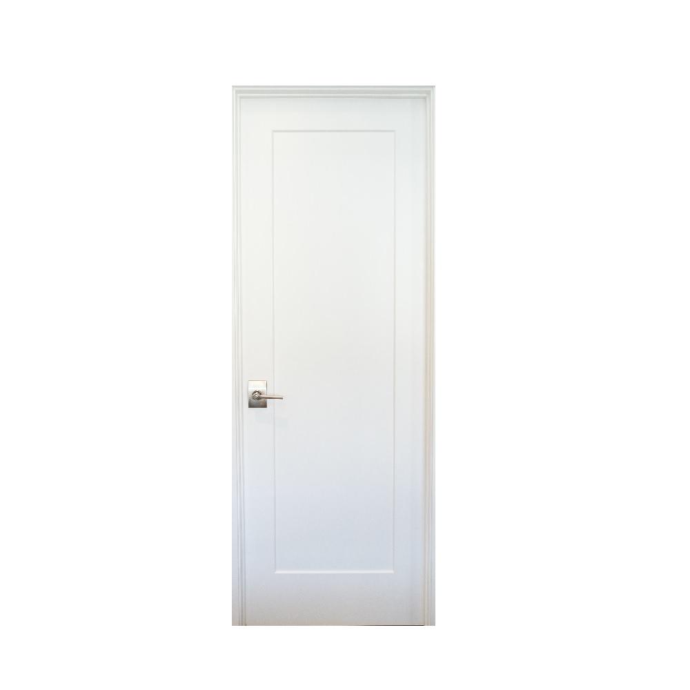 28 in. x 80 in. 1-Lite Satin Etch Primed Right-Handed Solid Core MDF ...