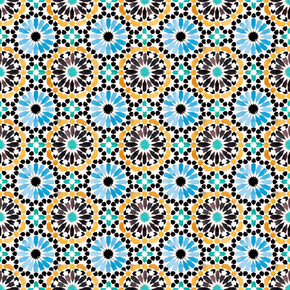 moroccan print wallpaper