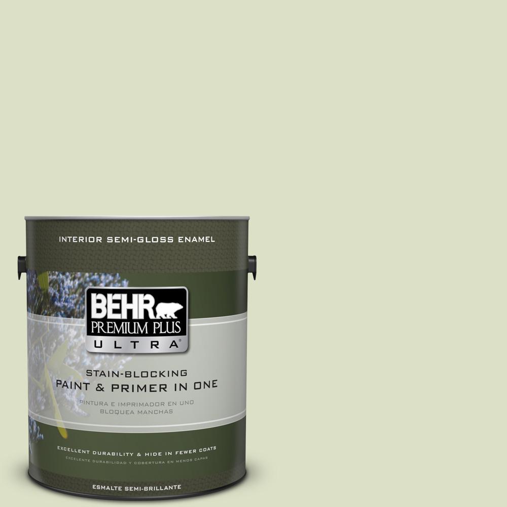 BEHR Premium Plus Ultra 1 gal. MQ347 Airy Green SemiGloss Enamel