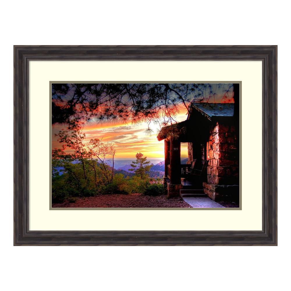 Amanti Art Grand Canyon Cabin By Tim Oldford Framed Wall Art