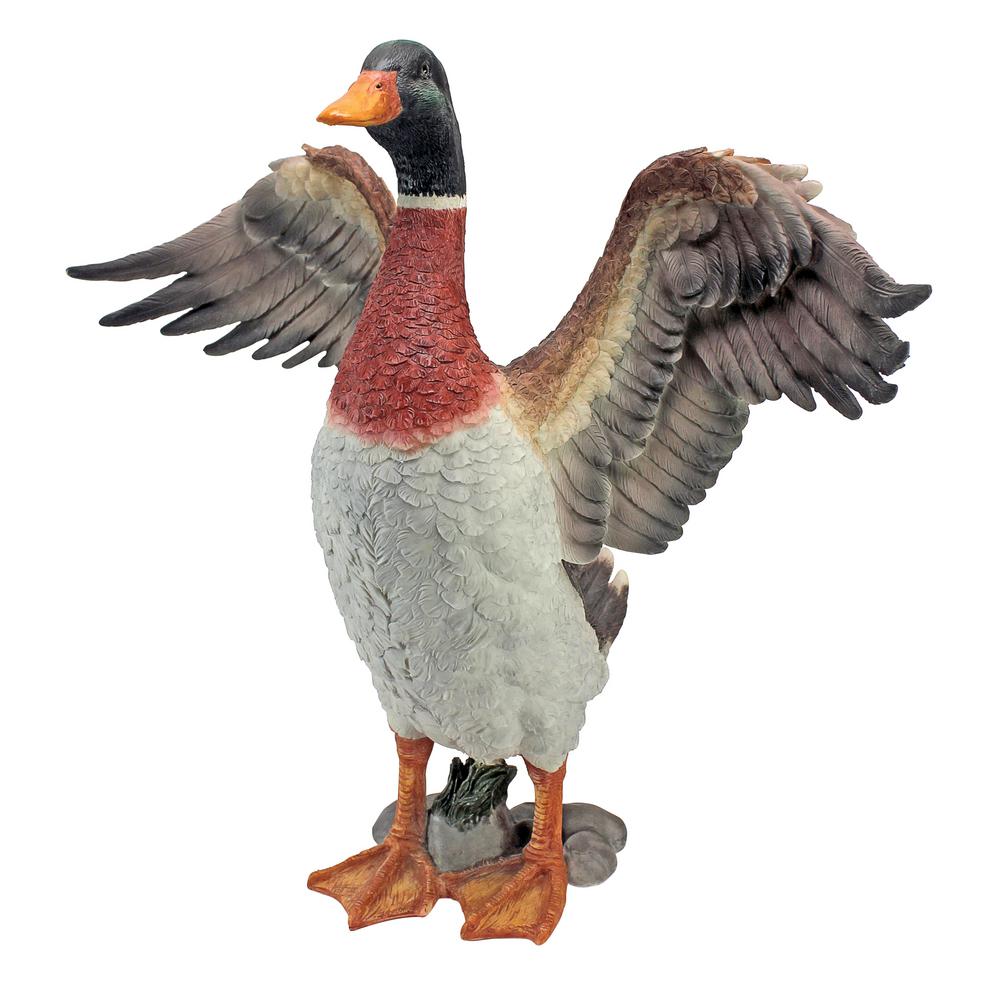 Design Toscano 17 5 In H Proud Mallard Duck Statue - Duck Garden Statues Design Toscano 17 5 In H Proud Mallard Duck Statue - Duck Garden Statues