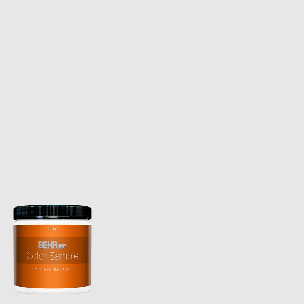 BEHR PREMIUM PLUS 8 oz. PRW09 Nimbus Cloud Flat Interior Paint and
