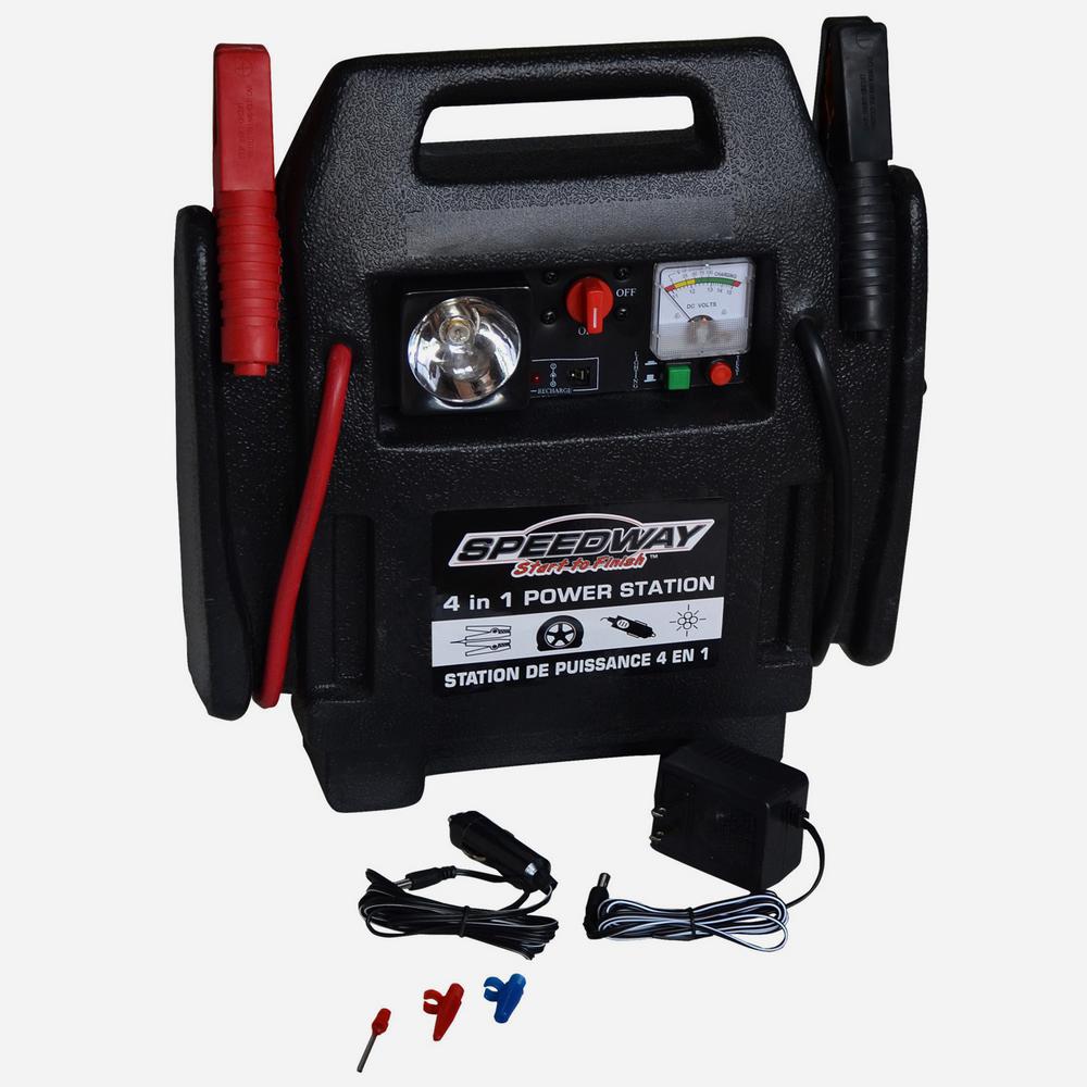 Emergency Car Jump Starter Compressor with Rechargeable Battery Built ...