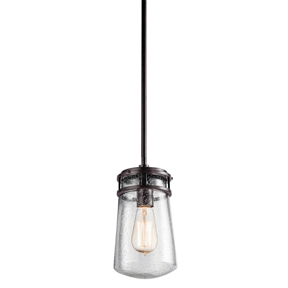 Kichler Lyndon 11 75 In 1 Light Architectural Bronze Pendant With Light Architectural Bronze Pendant