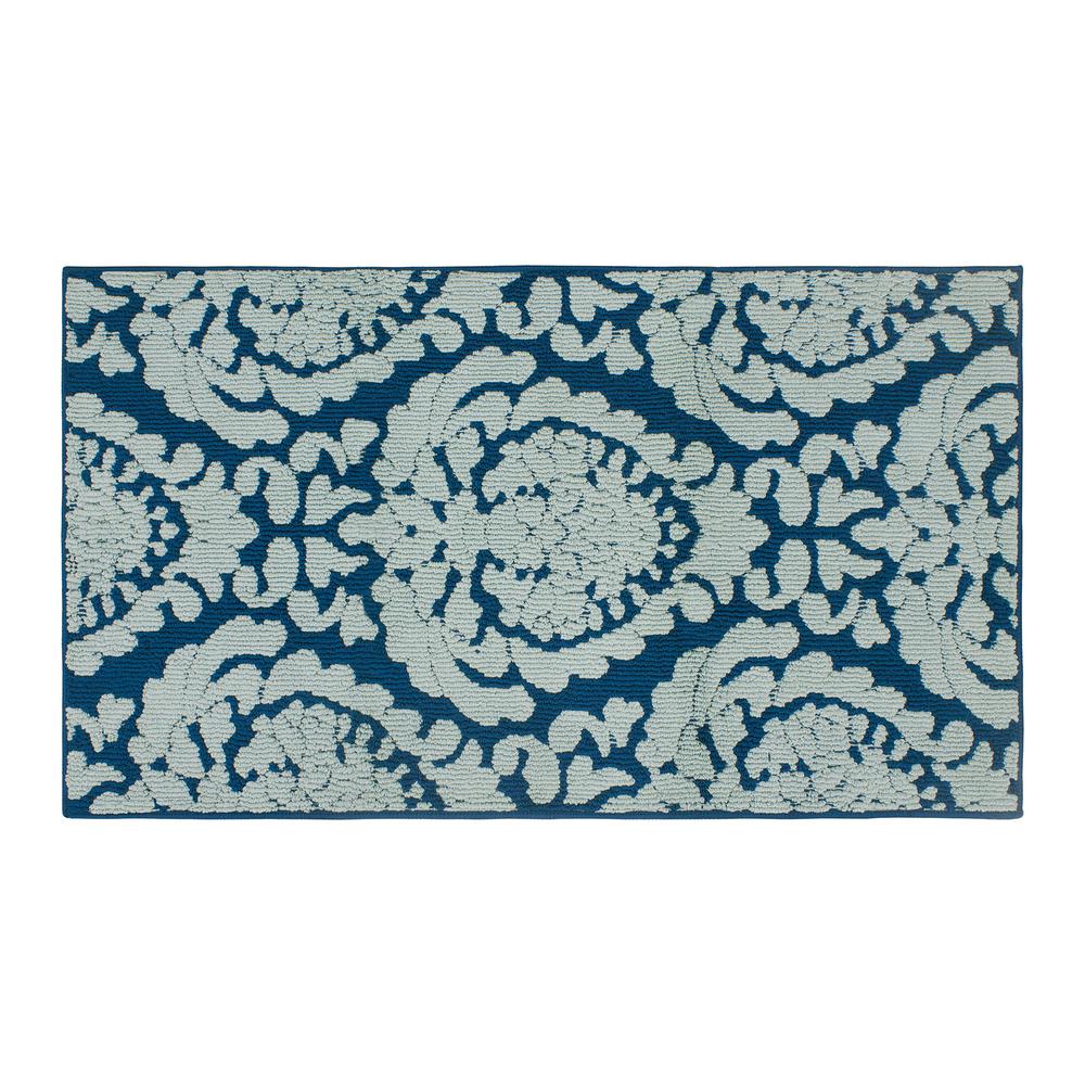 Jean Pierre Dominique 36 X 60 In Loop Accent Rug Pea Blue Mineral