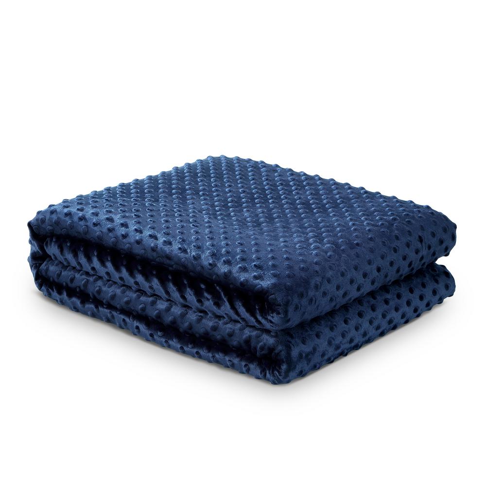 Unbranded Eshe Navy Weighted Blanket 20 lbs. 48 in. x 72 in.-B17020