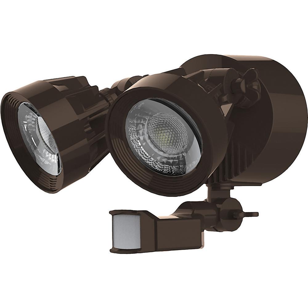 Filament Design Outdoor Security Lighting The Bronze Outdoor Integrated Led Spot Light