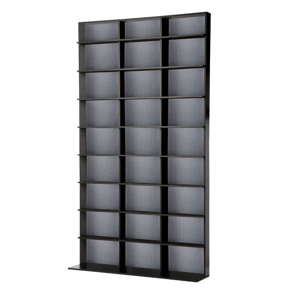 Atlantic Black Media Storage 35435725 The Home Depot Atlantic Black Media Storage