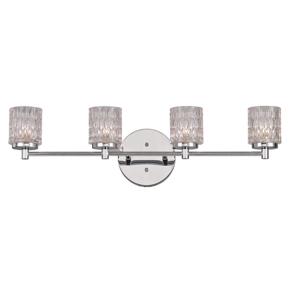 Bayou 4 Light Polished Chrome Bath Bayou 4 Light Polished Chrome Bath