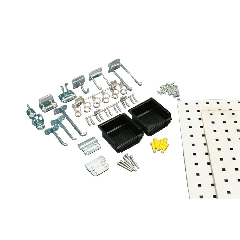 Triton Products LocBoard 9sq. ft. Steel Square Hole Pegboards with