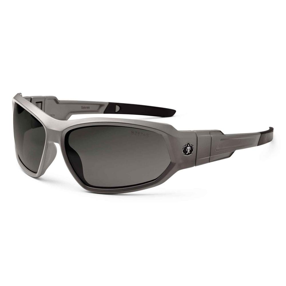 Ergodyne Skullerz Loki Matte Gray Polarized Safety Glasses / Goggles