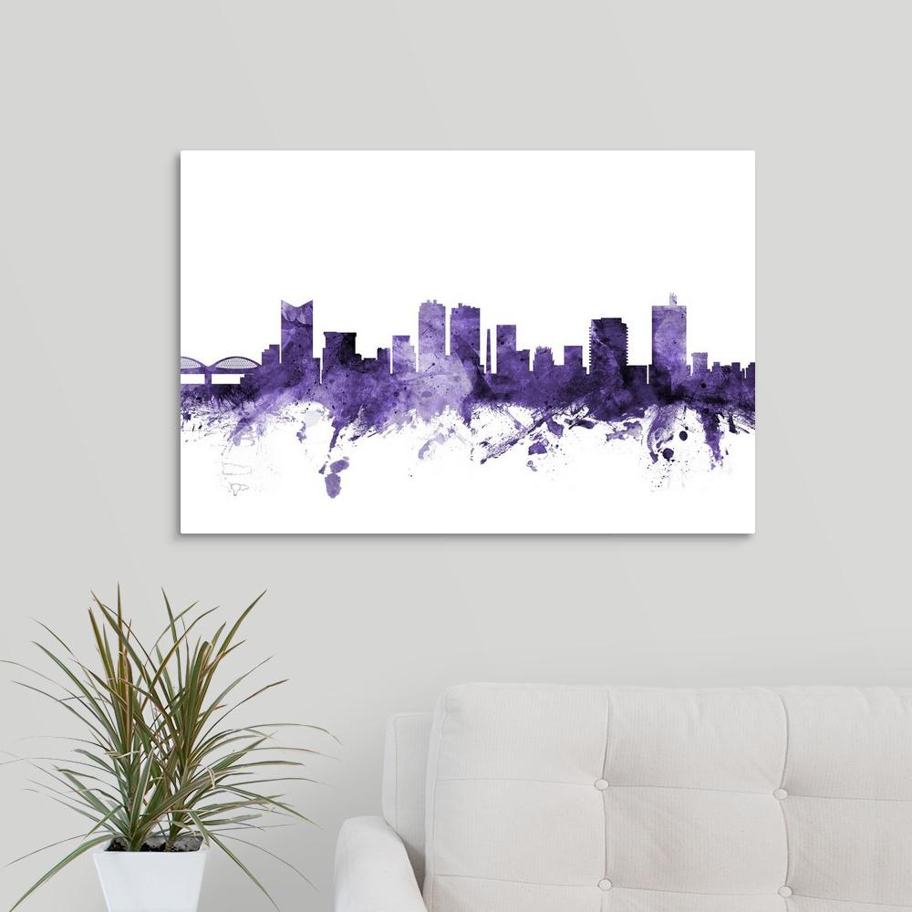 Greatbigcanvas Fort Worth Texas Skyline By Michael Tompsett