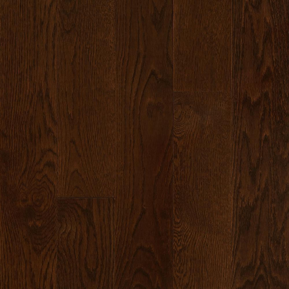 Take Home Sample Plano Oak Mocha Solid Hardwood Flooring 5 In X 7 In