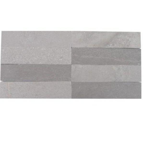 Ivy Hill Tile Brushed Lady Gray Marble Mosaic Tile 2 In X 8 In Tile Sample Ext3rd The Home Depot