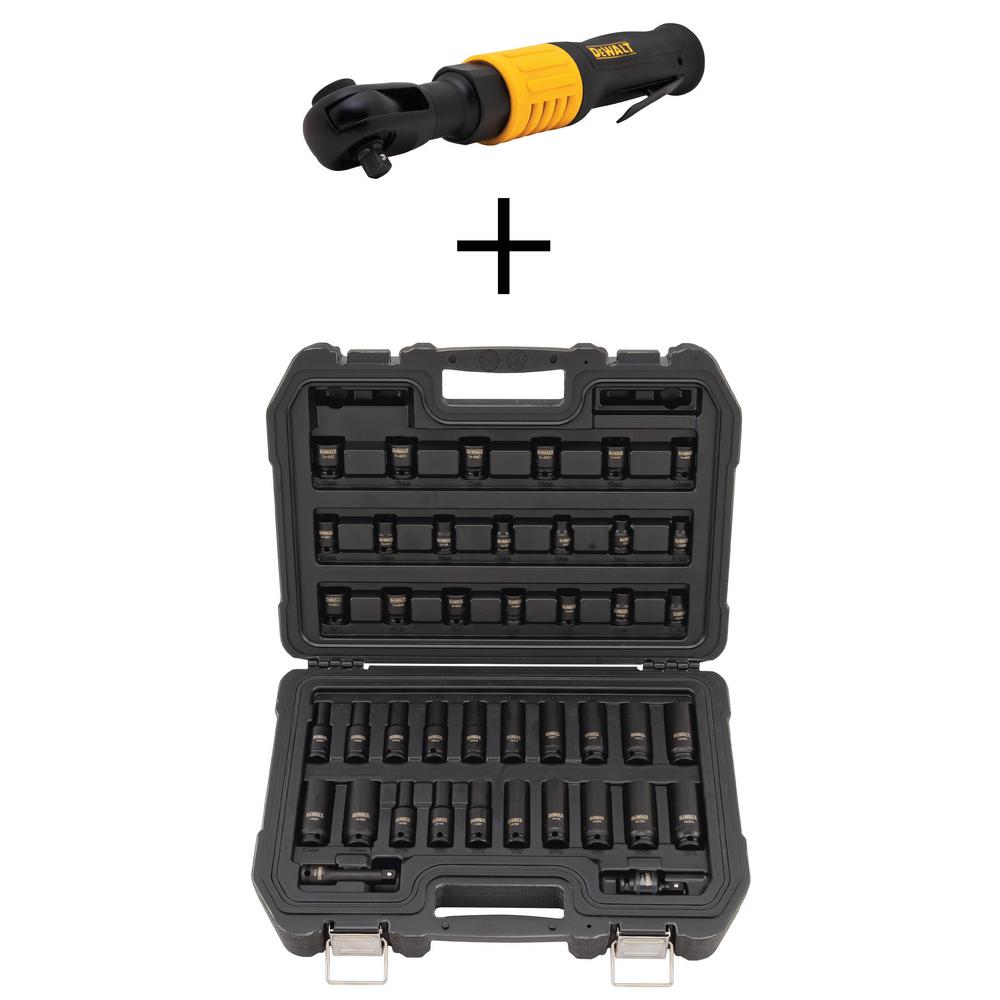 DEWALT 3/8 in. Impact Socket Set (42-Piece) with Bonus 3/8 in ...