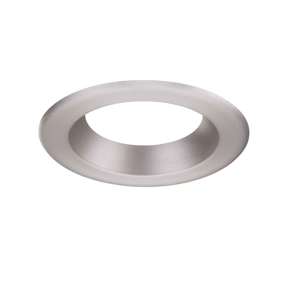 EnviroLite 6 in. Decorative Brushed Nickel Trim Ring for LED Recessed