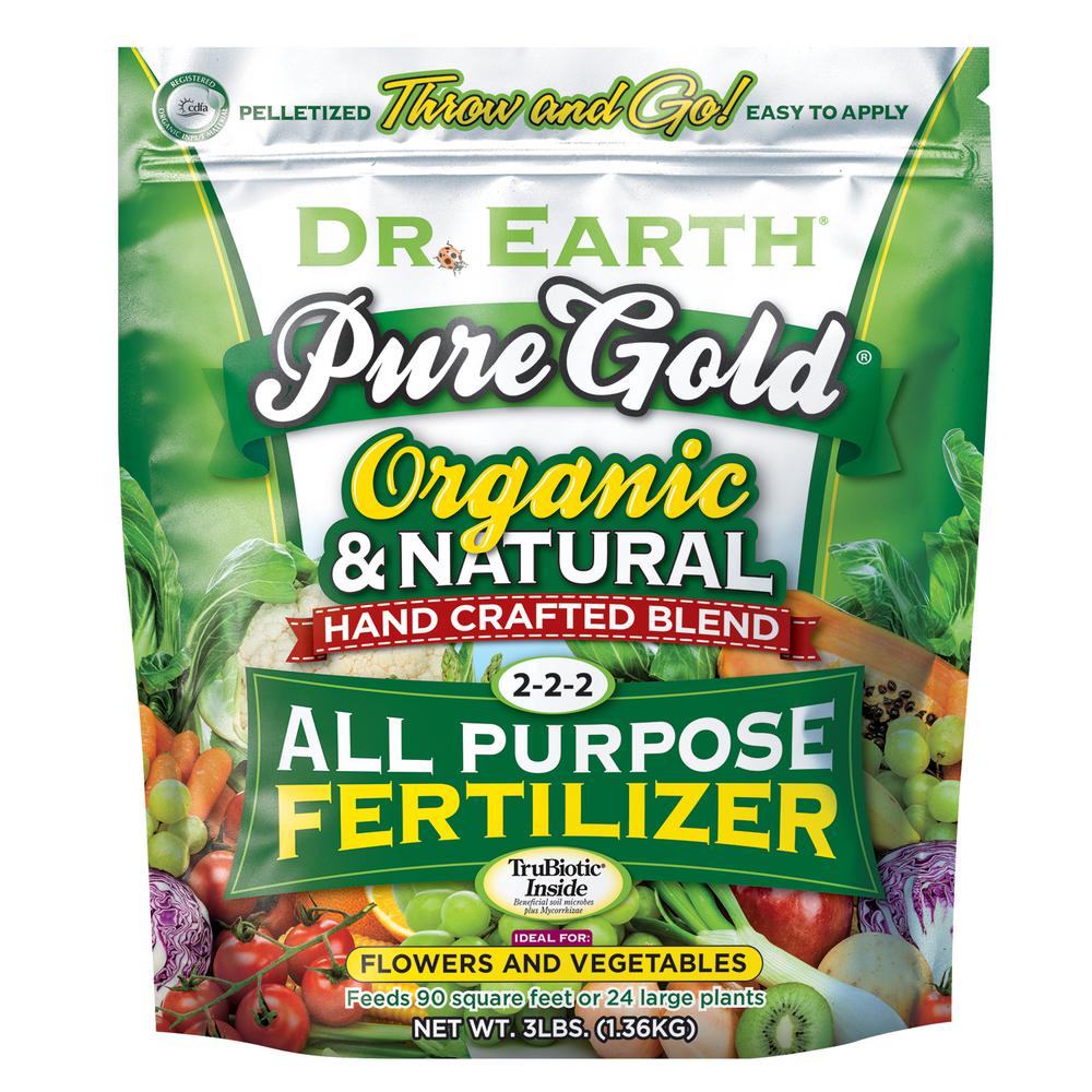 DR. EARTH 3 lbs. 45 sq. ft. Organic Pure Gold All Purpose