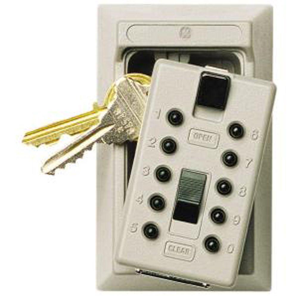 Kidde Permanent 5Key Box with Pushbutton Combination Lock, Clay001409