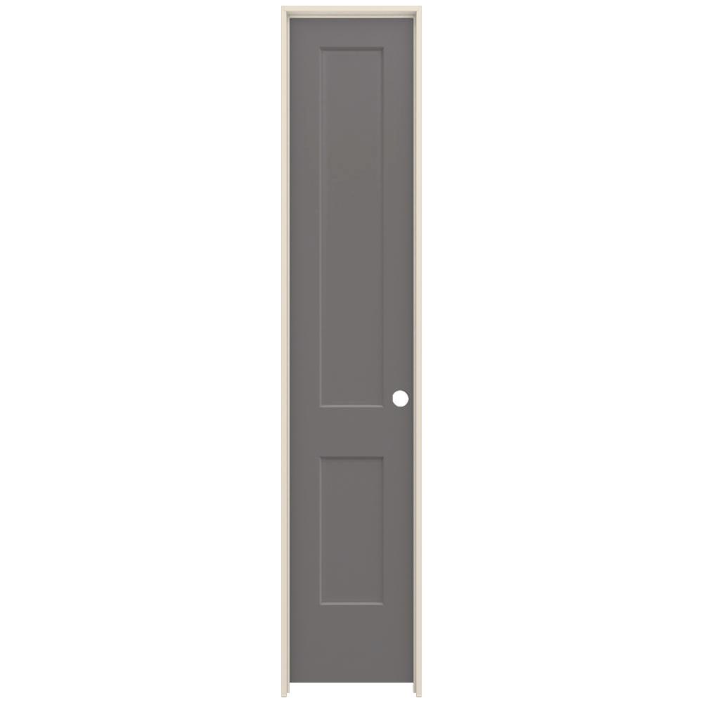 Jeld Wen 20 In X 96 In Monroe Weathered Stone Left Hand Smooth Solid Core Molded Composite Mdf Single Prehung Interior Door