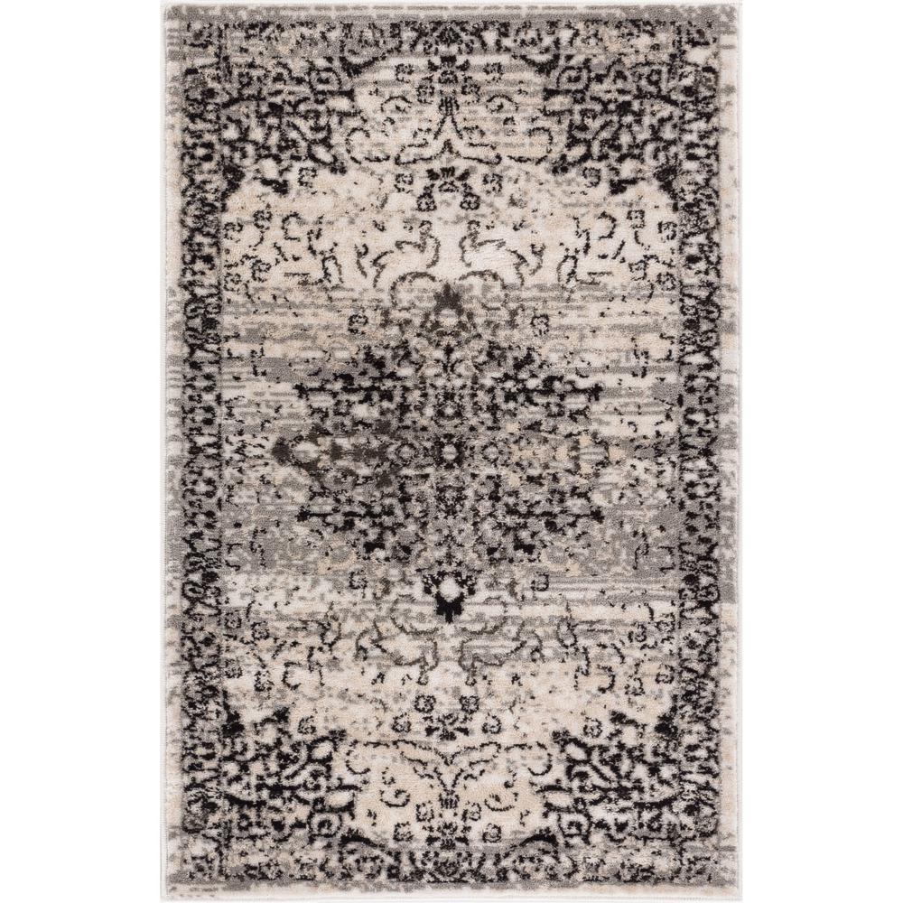 Well Woven New Age Sultana Grey 2 Ft X 4 Traditional Medallion Well Woven New Age Sultana Grey 2 Ft X 4 Traditional Medallion Vintage