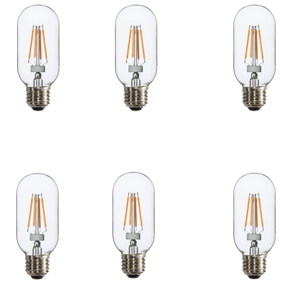 Varaluz 25w Equivalent Warm White Radio T14 Dimmable Led Light Bulbs Varaluz 25w Equivalent Warm White Radio T14 Dimmable Led Light Bulbs 6 Pack