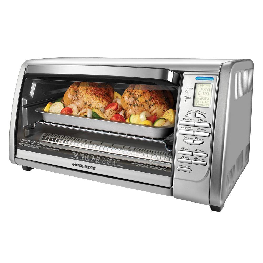 6-Slice Digital Convection Toaster Oven in Stainless Steel