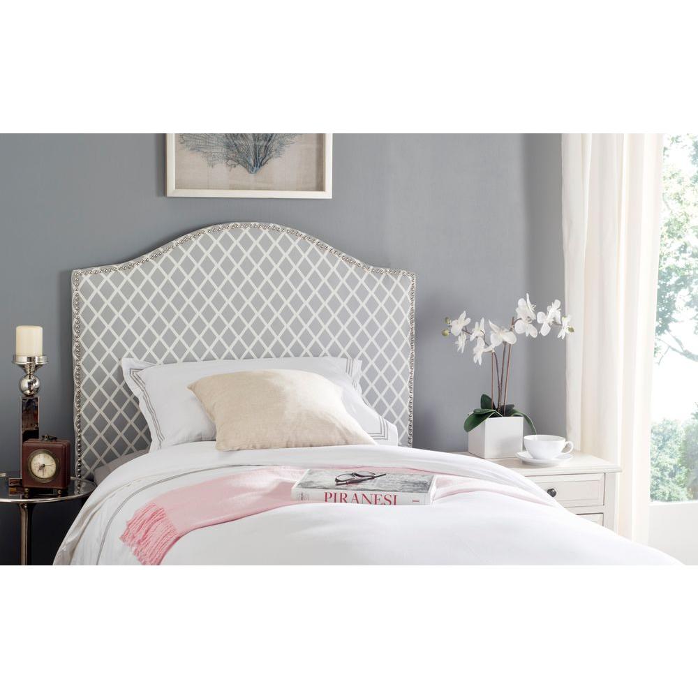 Safavieh Connie Grey And White Twin Headboard Mcr4018g The Safavieh Connie Grey And White Twin Headboard Mcr4018g The