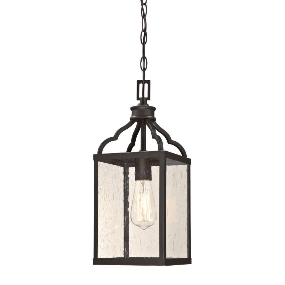 Westinghouse Cardinal Oil Rubbed Bronze 1 Light With Highlights Outdoor Hanging Pendant