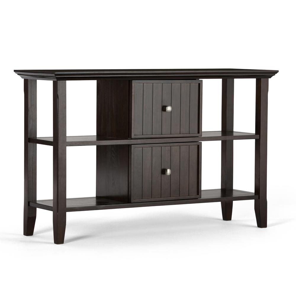 Simpli Home Acadian Solid Wood 48 In Wide Rustic Console