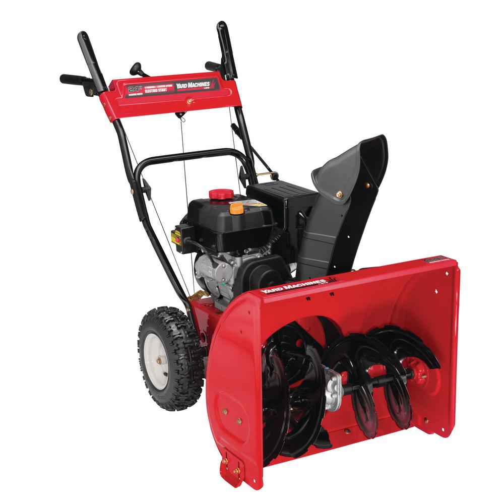 24 In. 208cc 2-Stage Electric Start Gas Snow Blower-31AS63EE700 - The ...