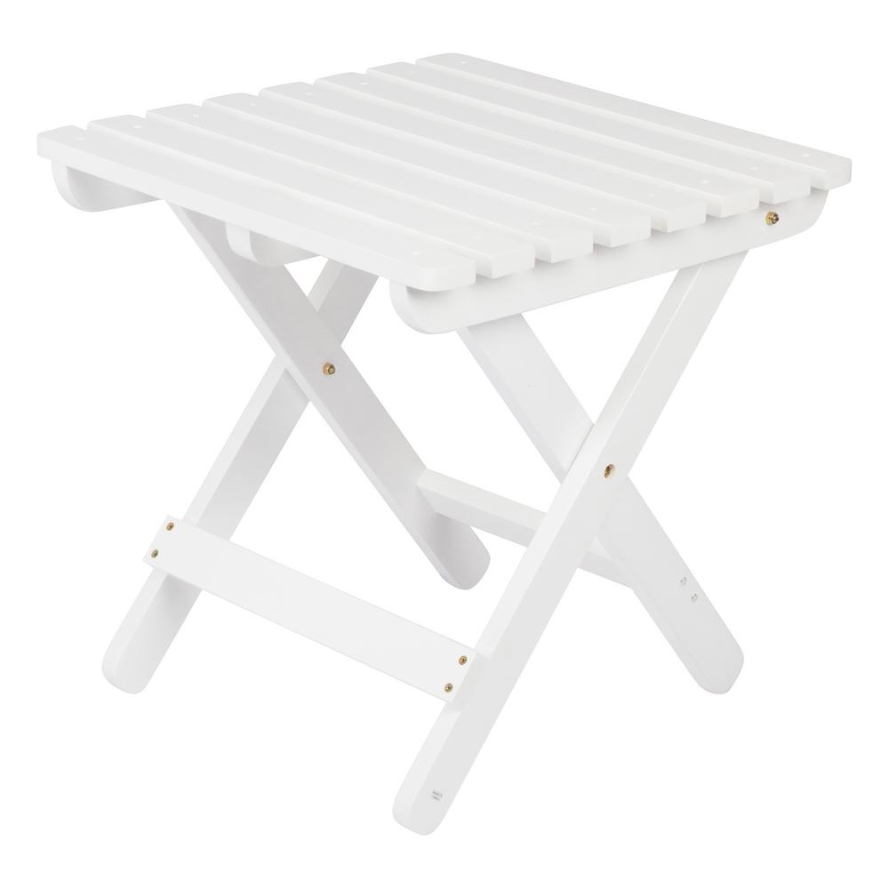 white wood folding table