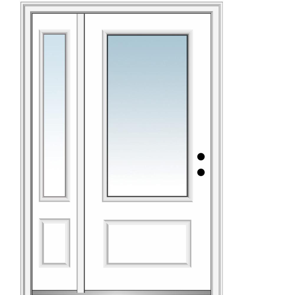 Mmi Door 51 In X 81 75 In Clear Glass Left Hand 3 4 Lite 1 Panel