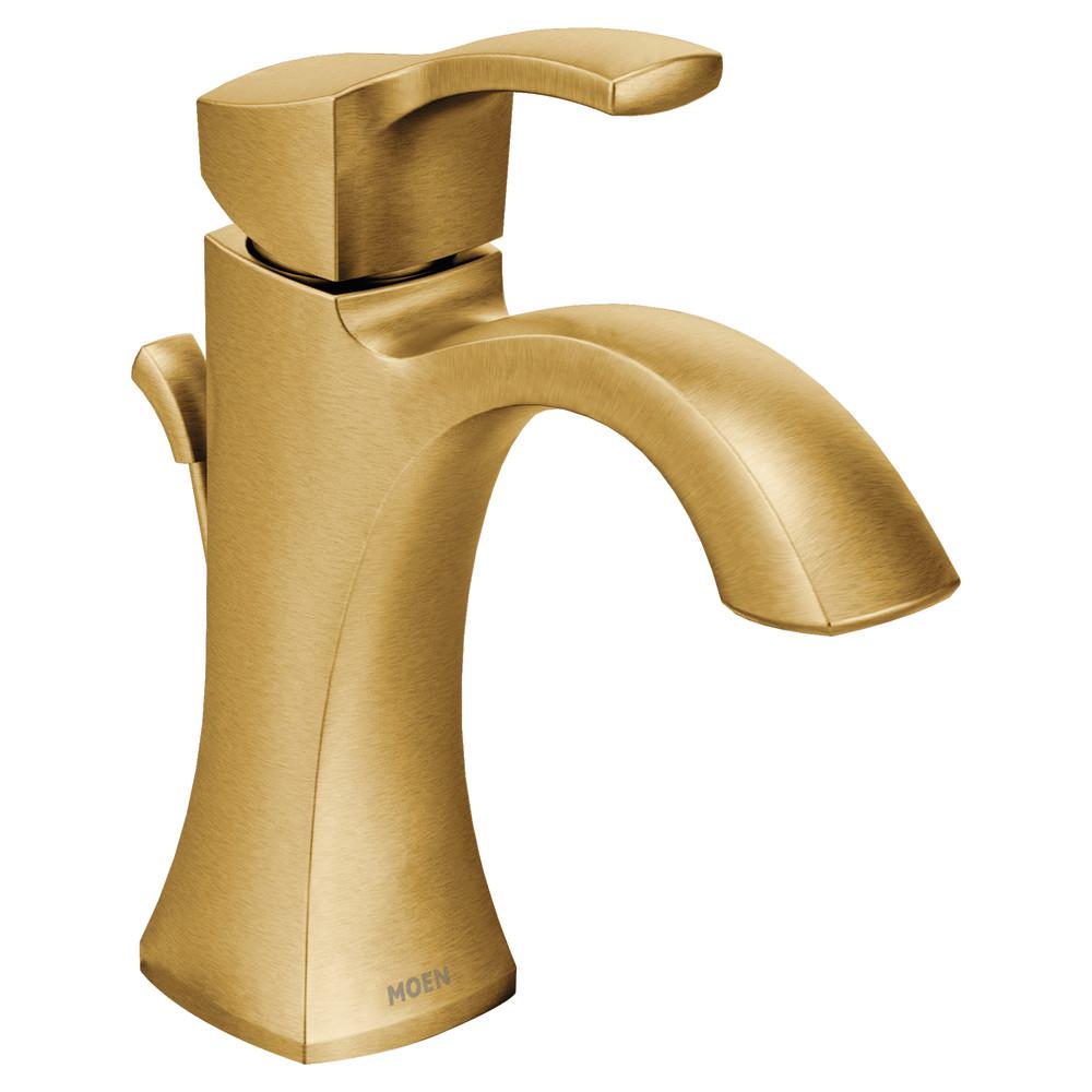 Brushed Gold Moen Single Handle Bathroom Sink Faucets 6903bg 64 1000 