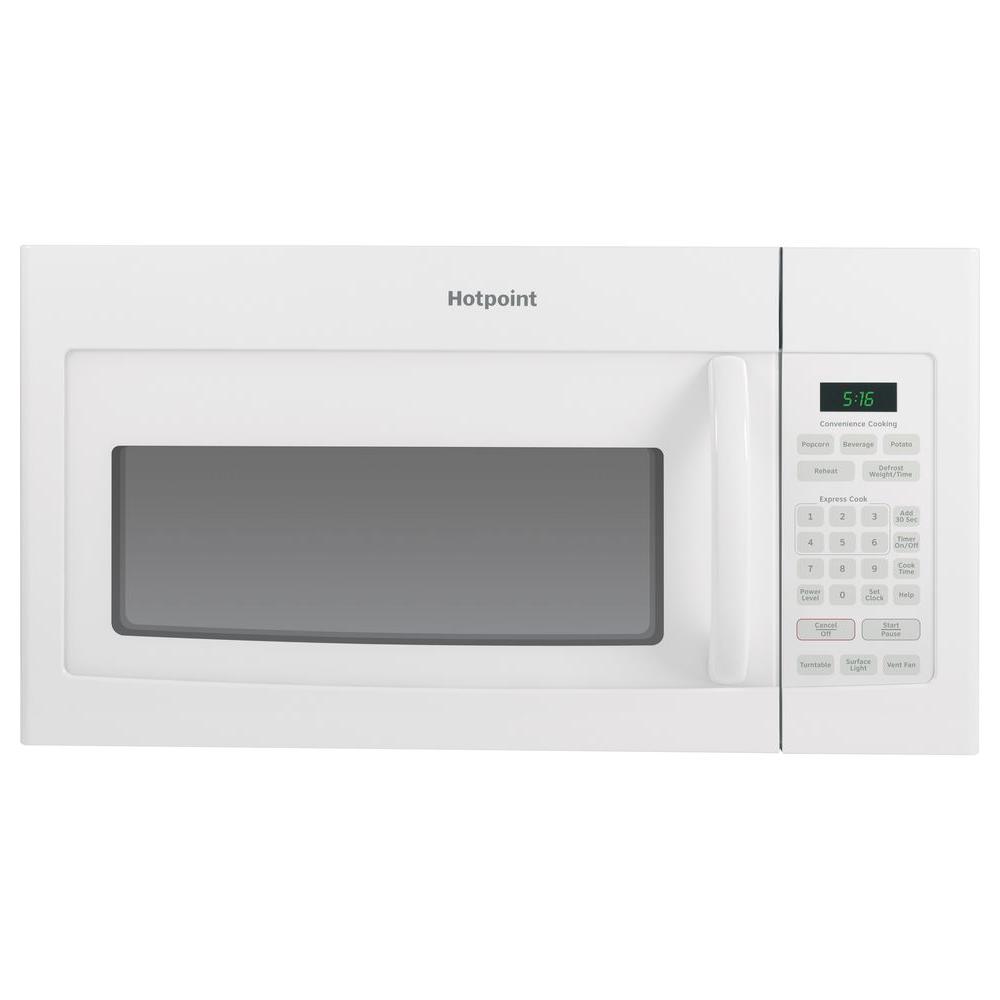 GE 1.6 cu. ft. Over the Range Microwave in White-RVM5160DHWW - The Home