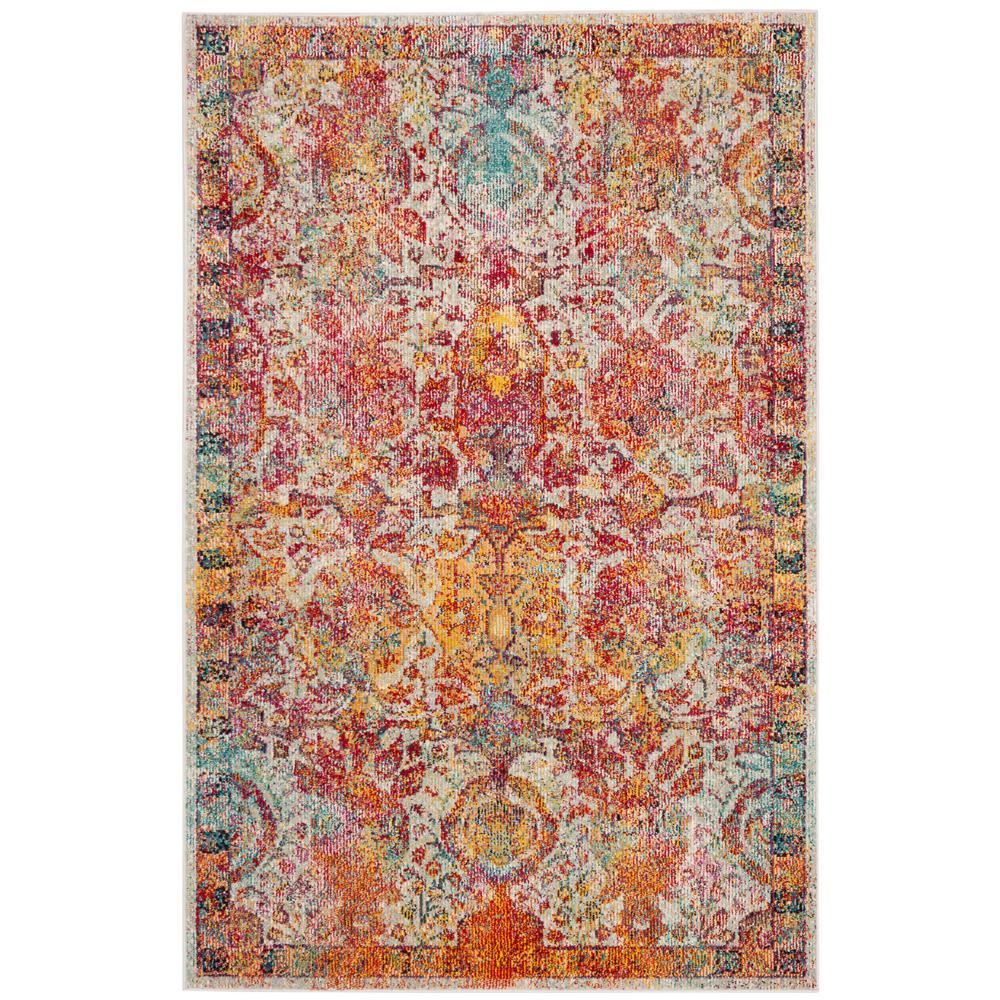 Safavieh Crystal Light Blue Orange 3 Ft X 5 Area Rug Crs505a Crystal Light Blue Orange 3 Ft X 5 Area Rug