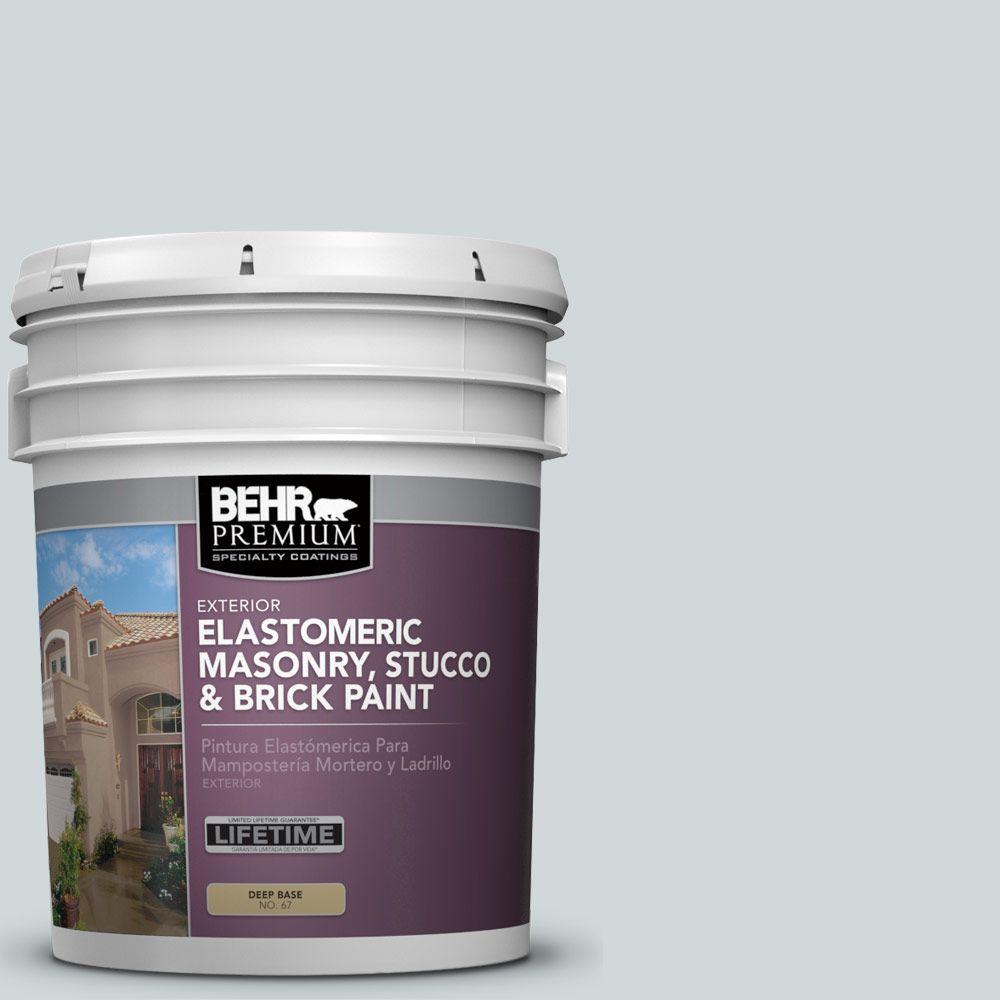 BEHR Premium 5 Gal MS 88 Pearl Gray Elastomeric Masonry Stucco And   Winter Days Behr Premium Masonry Brick Stucco Paint 06805 64 1000 