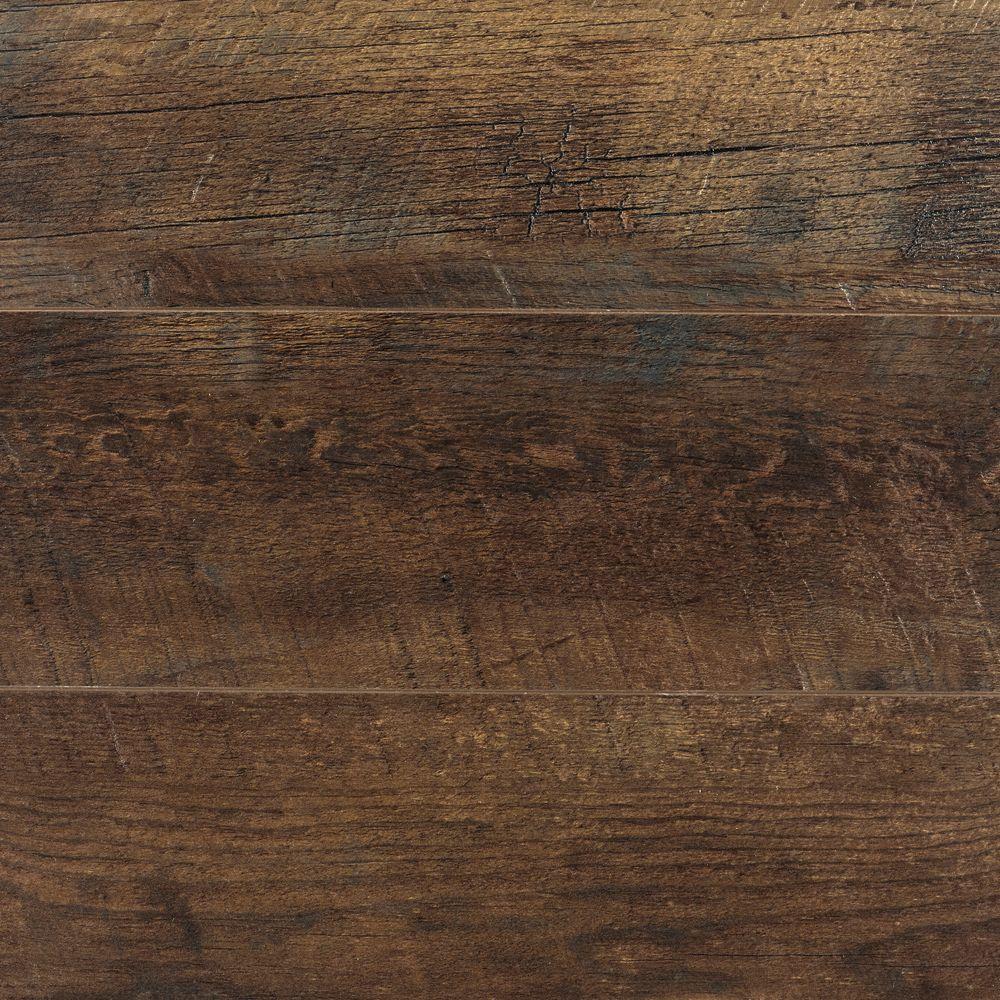 Home Decorators Collection Distressed Brown Hickory 12 Mm Thick X 6-1/4 ...