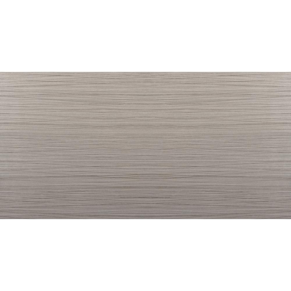 Thread Gray Matte 11 81 In X 23 62 Porcelain Floor And Wall Tile 15 504 Sq Ft Case