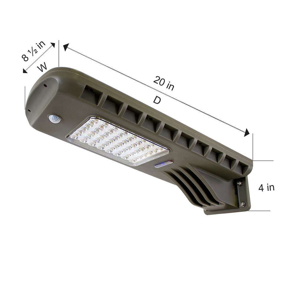 Gama Sonic 12 Watt 140 Degree Dark Grey Motion Activated Solar - Outdoor Super Bright Led Wall Mounted Solar Motion Sensor Light Gama Sonic 12 Watt 140 Degree Dark Grey Motion Activated Solar - Outdoor Super Bright Led Wall Mounted Solar Motion Sensor Light