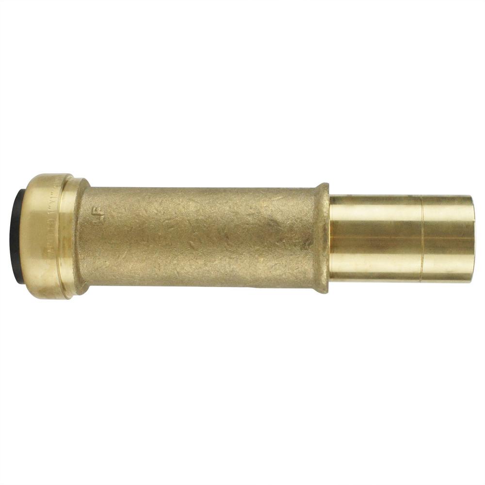 Tectite 1 in. Brass Push-To-Connect x CTS Street Slip Adapter-FSBSLA1 ...