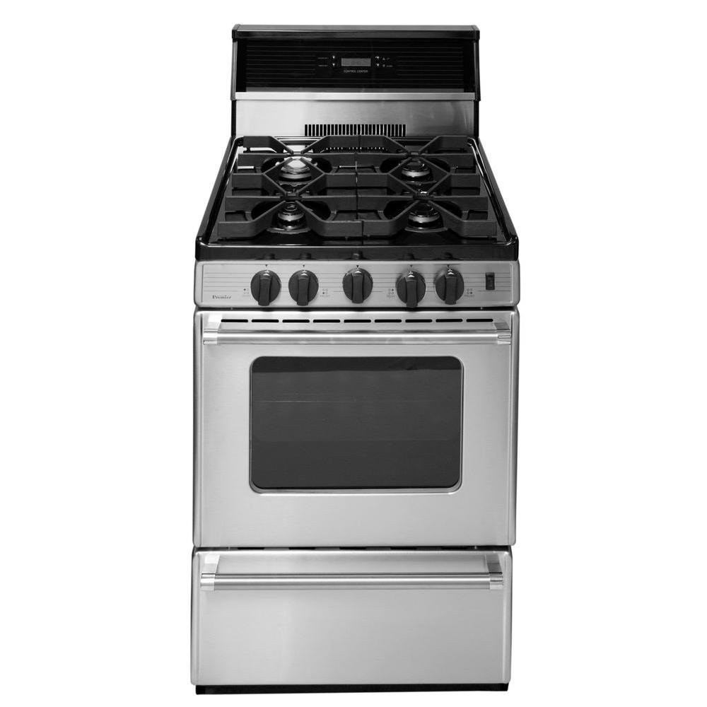 Premier Proseries 24 In 2 97 Cu Ft Freestanding Gas Range With