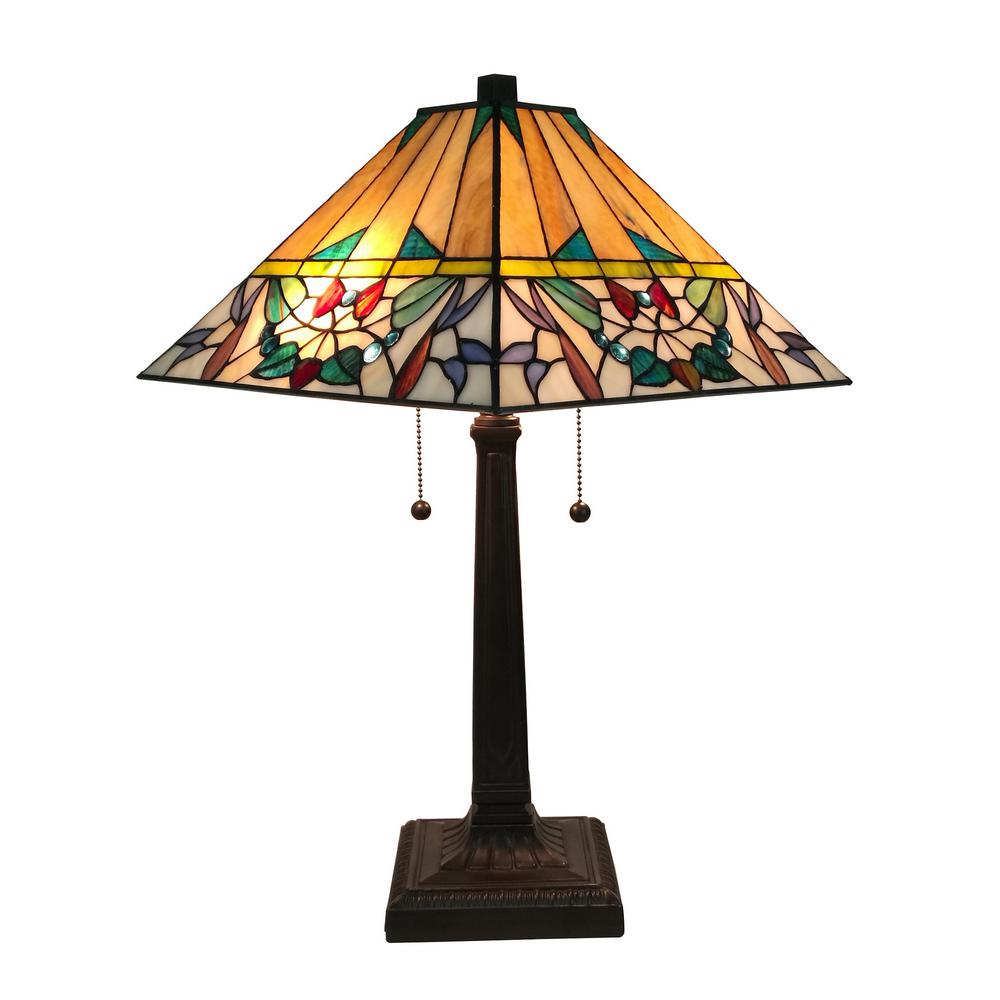Amora Lighting Style 22 In Tall Multi Color Mission Table Amora Lighting Style 22 In Tall Multi Color Mission Table Lamp